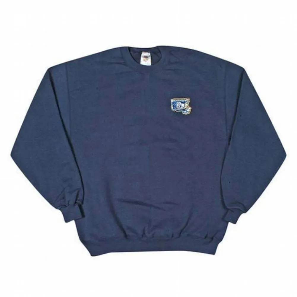 Embroidered Logo Sweatshirt - Navy sold by Old Glory