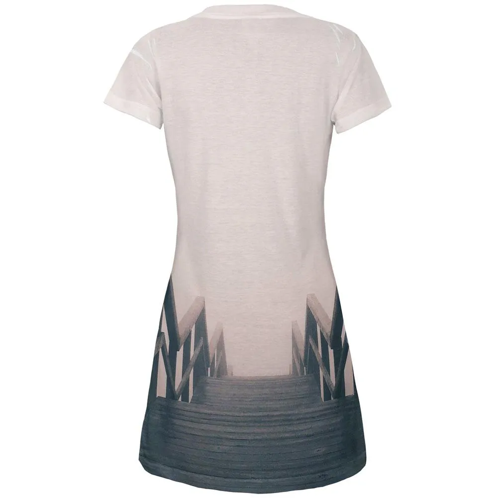 Whatever is Good for Your Soul Juniors V-Neck Beach Cover-Up Dress sold by Old Glory product image thumbnail 2