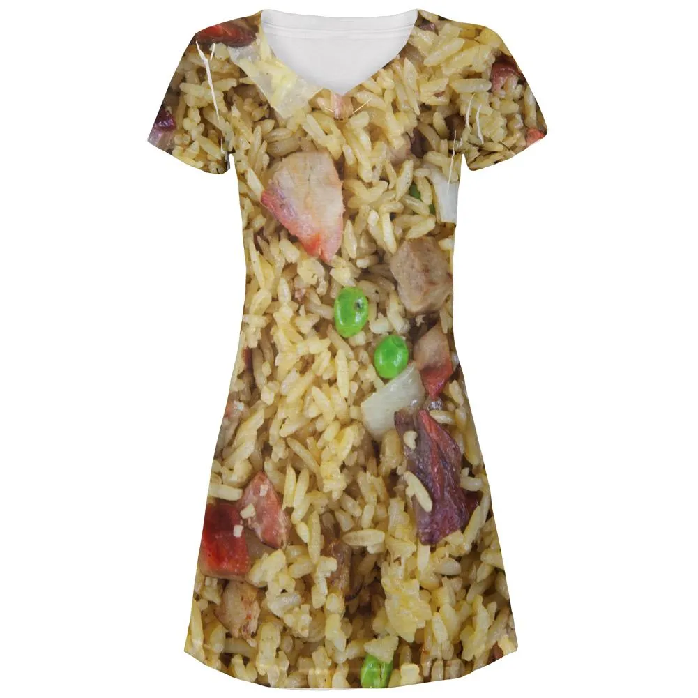 Pork Fried Rice Costume All Over Juniors Beach Cover-Up Dress sold by Old Glory