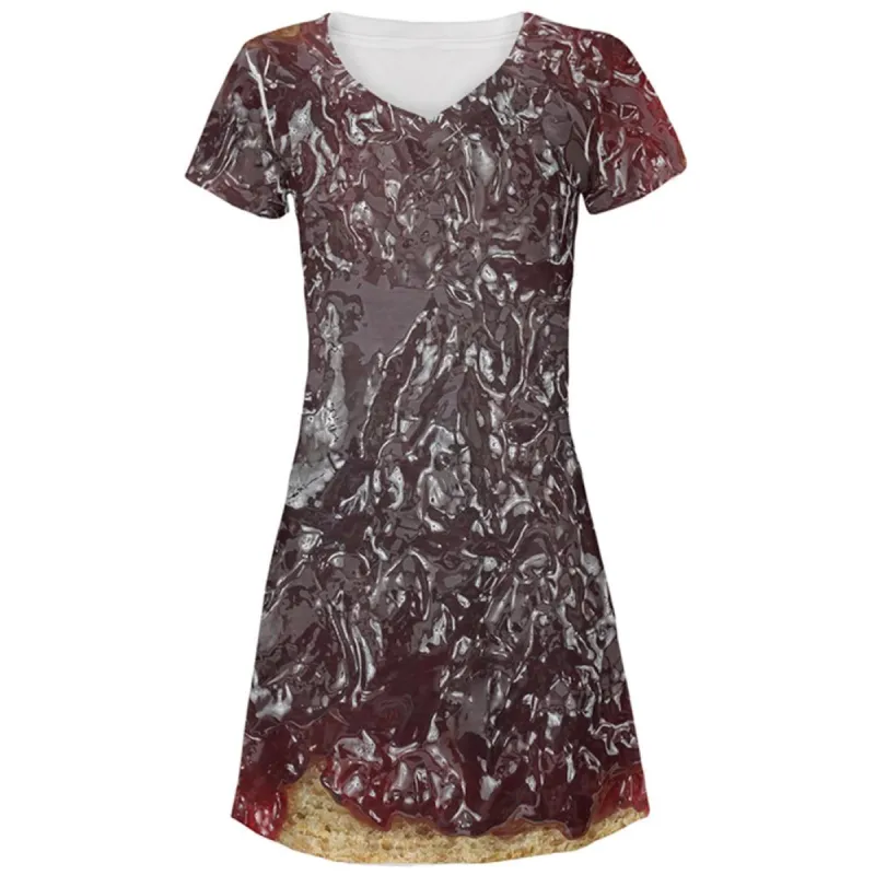 Halloween Jelly PB Costume All Over Juniors Beach Cover-Up Dress sold by Old Glory