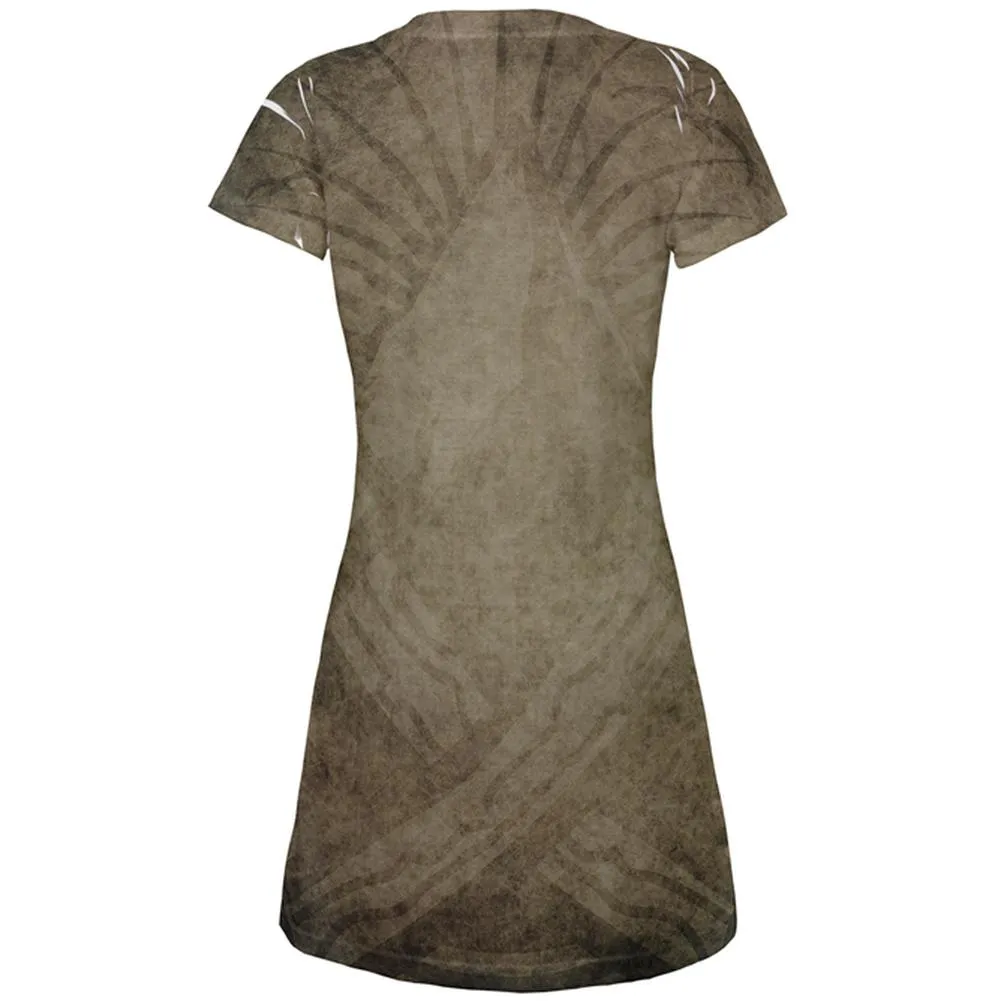 Halloween Horror Movie Mask Slasher Attack All Over Juniors Beach Cover-Up Dress sold by Old Glory product image thumbnail 2