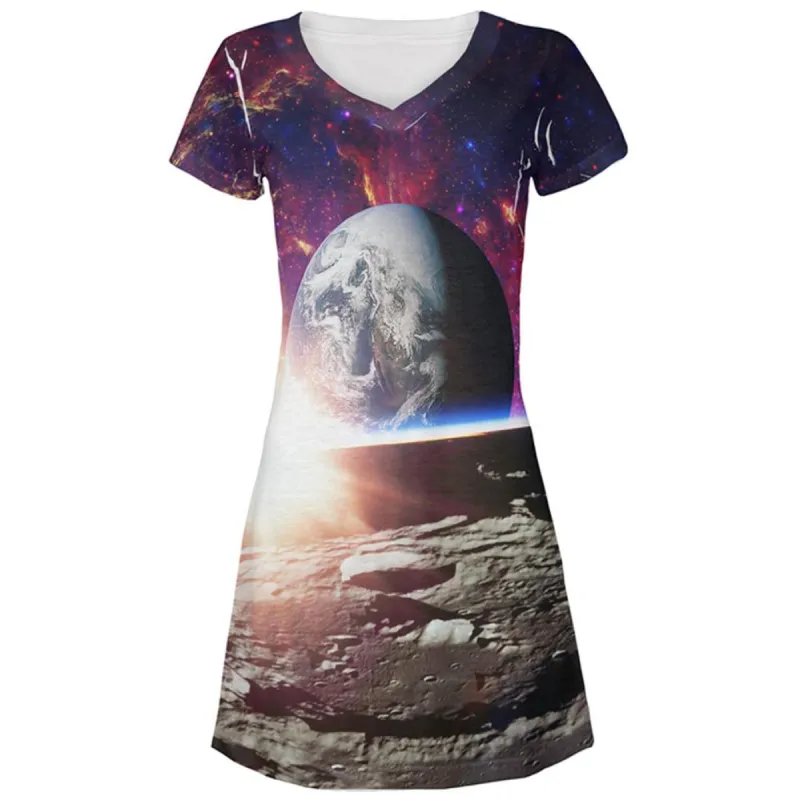 Explore The Infinity Of Space All Over Juniors Beach Cover-Up Dress sold by Old Glory