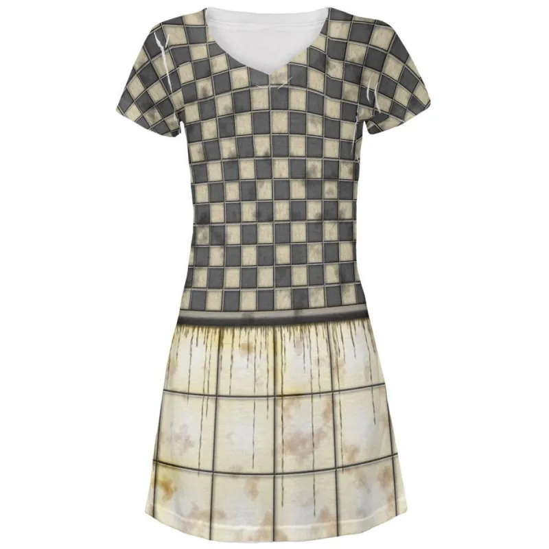 Dirty New York Subway Wall All Over Juniors V-Neck Dress sold by Old Glory