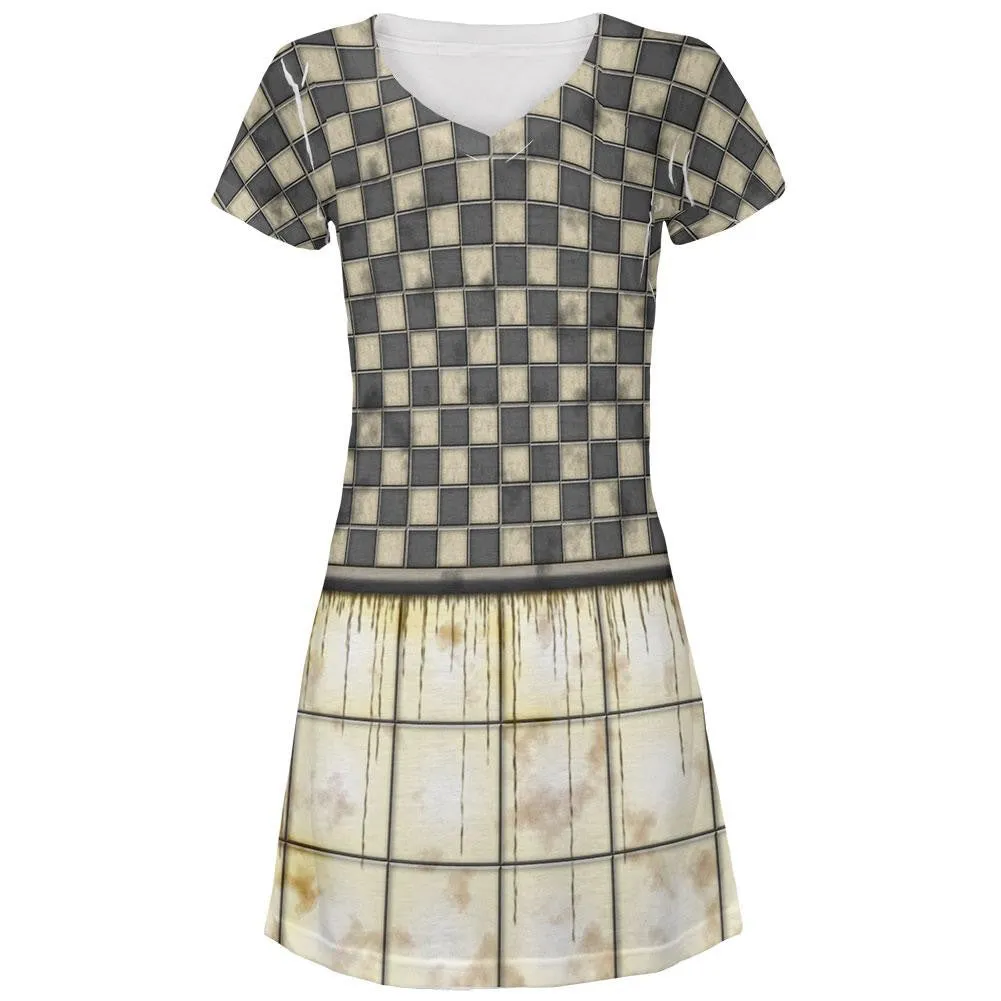 Dirty New York Subway Wall All Over Juniors V-Neck Dress sold by Old Glory