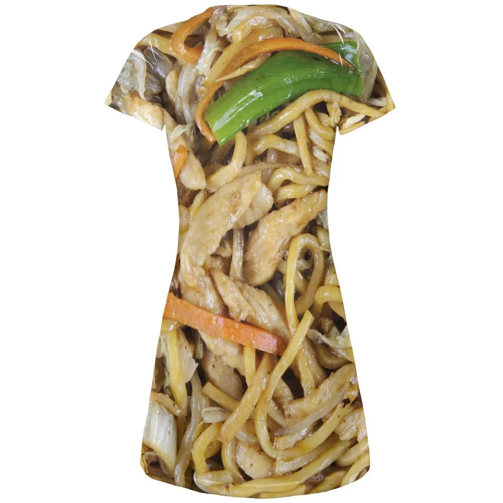 Chicken Lo Mein Costume All Over Juniors Beach Cover-Up Dress sold by Old Glory product image thumbnail 2