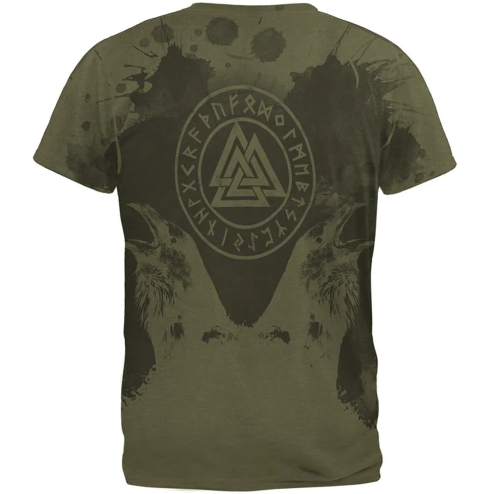 Viking Odin's Ravens Huginn And Muninn Mens Soft T Shirt sold by Old Glory product image thumbnail 2
