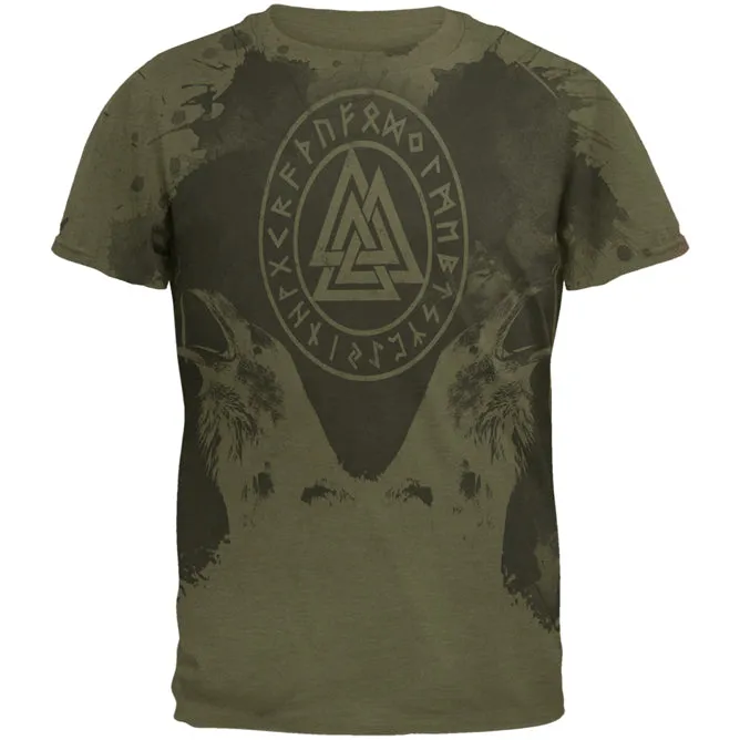 Viking Odin's Ravens Huginn And Muninn Mens Soft T Shirt sold by Old Glory product image thumbnail 4