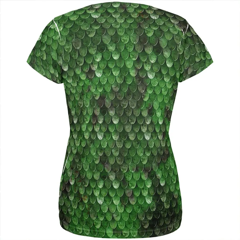 Halloween Wood Elf Scale Mail Armor Costume All Over Womens T Shirt sold by Old Glory product image thumbnail 2