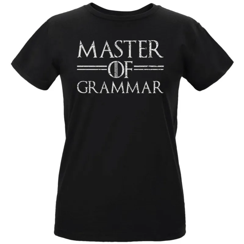 Master of Grammar Womens Organic T Shirt sold by Old Glory