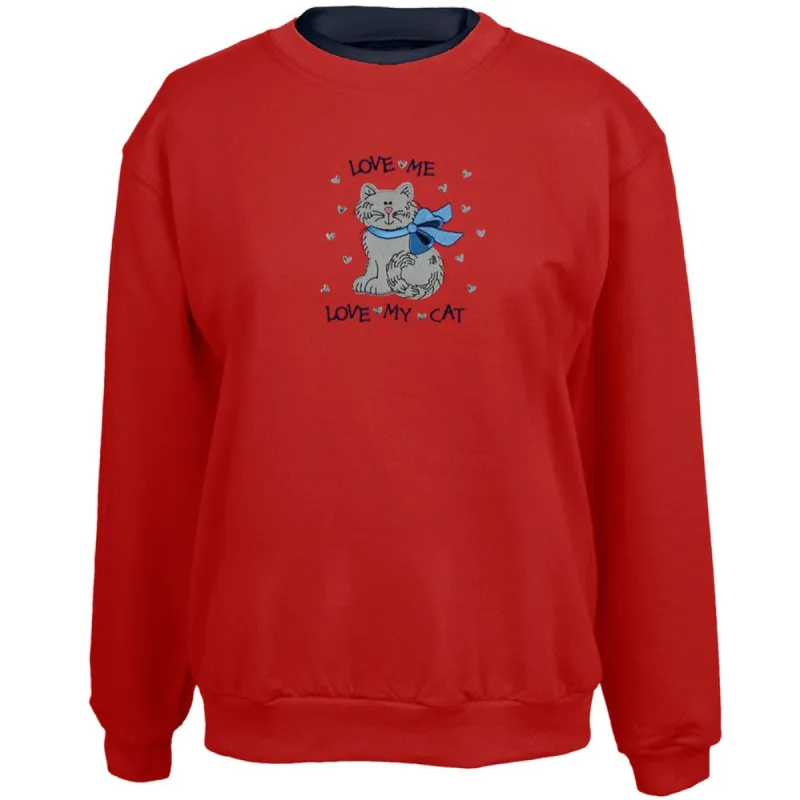 Love My Cat Women's Sweatshirt sold by Old Glory