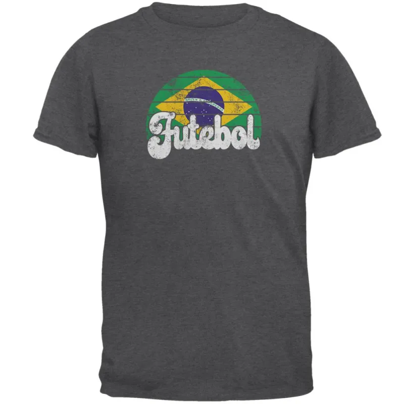 World Cup Brazil Futebol Football Soccer Mens T Shirt sold by Old Glory