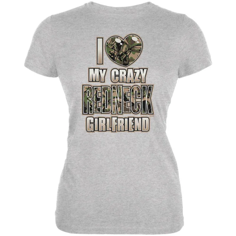 I Love My Crazy Redneck Girlfriend Juniors Soft T Shirt sold by Old Glory
