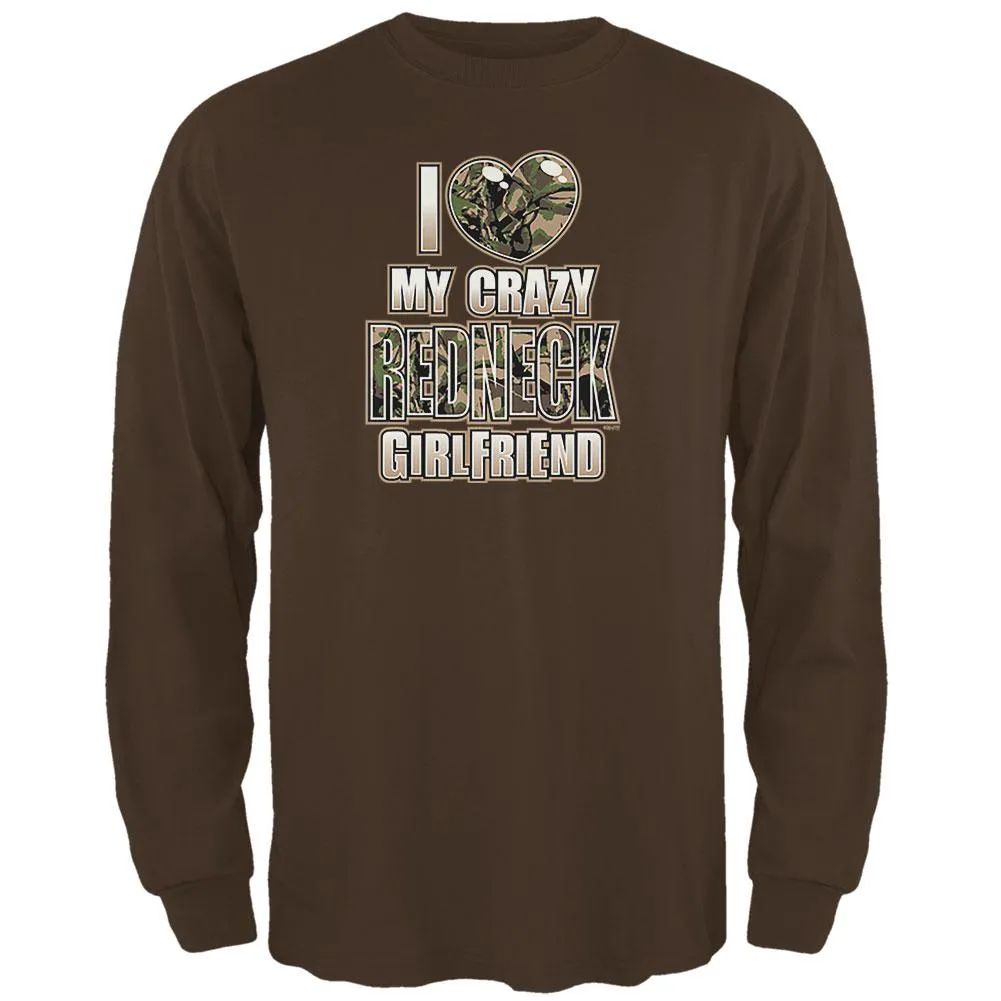 I Love My Crazy Redneck Girlfriend Mens Long Sleeve T Shirt sold by Old Glory