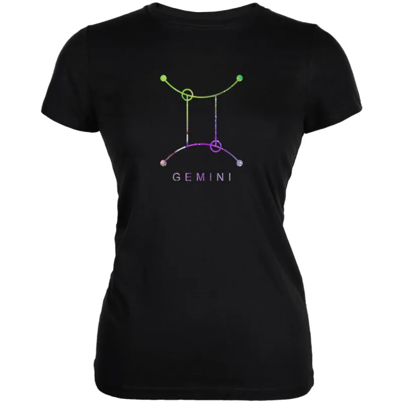 Sacred Zodiac Gemini Juniors Soft T Shirt sold by Old Glory