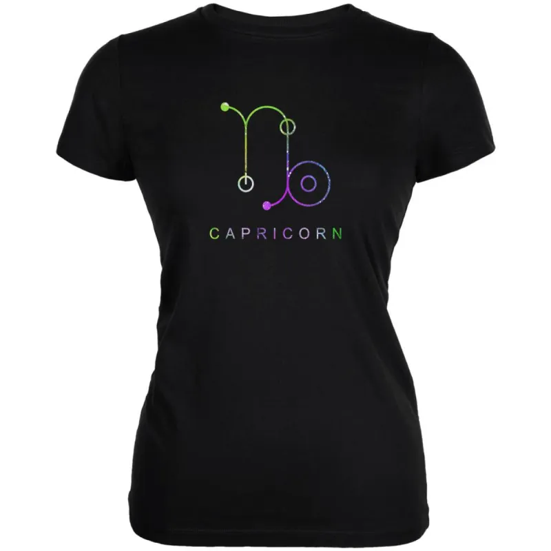 Sacred Zodiac Capricorn Juniors Soft T Shirt sold by Old Glory
