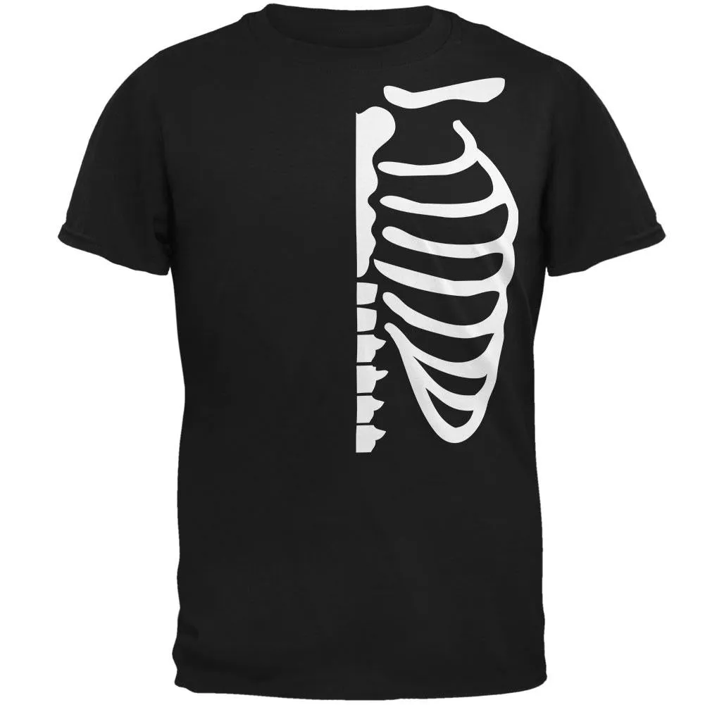 Halloween Half Skeleton Costume Mens T Shirt sold by Old Glory