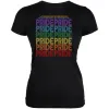 LGBTQ Pride Rainbow Waterfall Block Juniors Soft T Shirt sold by Old Glory