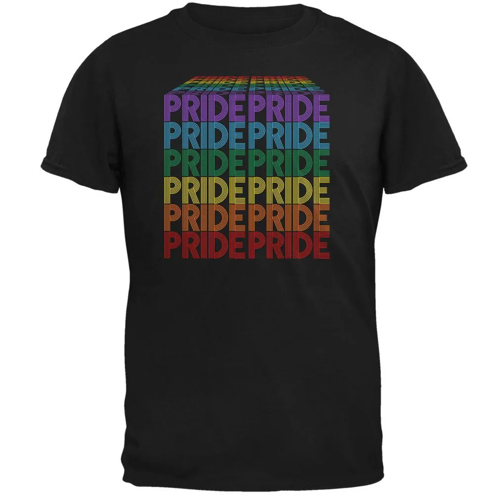 LGBTQ Pride Rainbow Waterfall Block Mens T Shirt sold by Old Glory