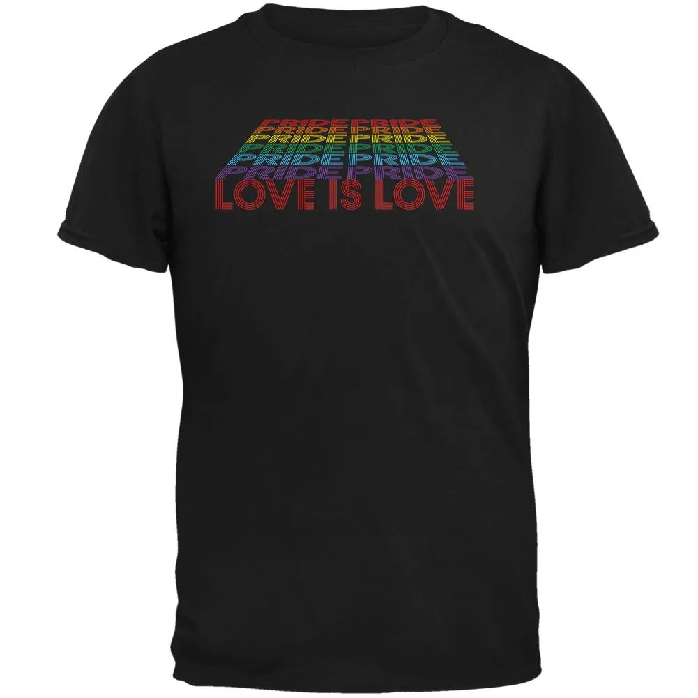 LGBTQ Pride Rainbow Love is Love Mens T Shirt sold by Old Glory