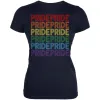 LGBTQ Pride Rainbow 70's Repeat Juniors Soft T Shirt sold by Old Glory