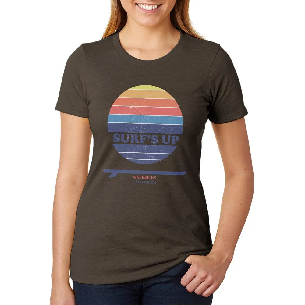 Surf's Up Mavericks California Juniors Soft Heather T Shirt sold by Old Glory