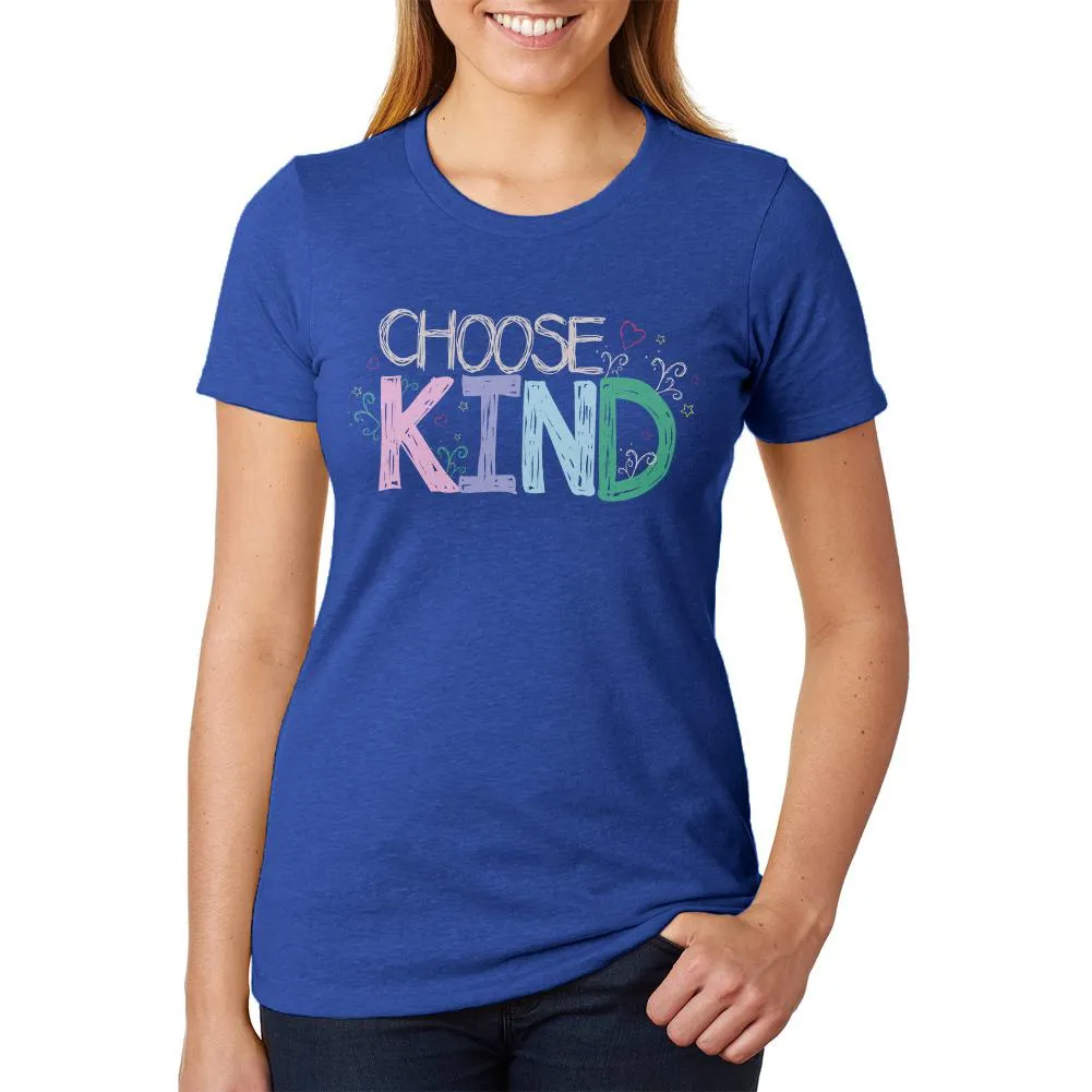Anti-Bully Choose Kind Sketch Juniors Soft Heather T Shirt sold by Old Glory product image thumbnail 2