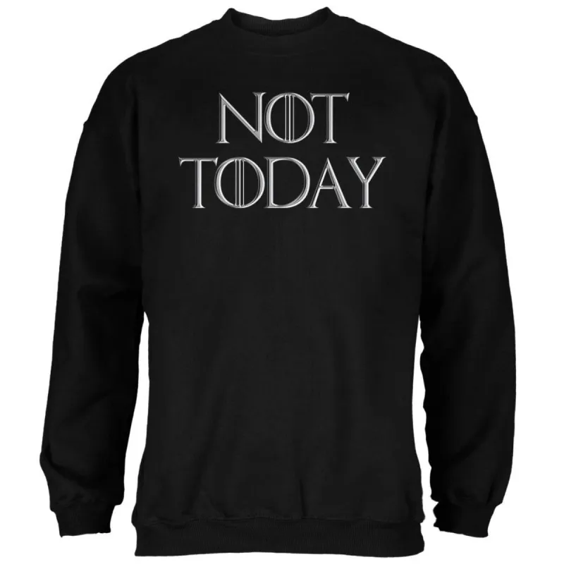 Not Today Procrastinate Death Mens Sweatshirt sold by Old Glory