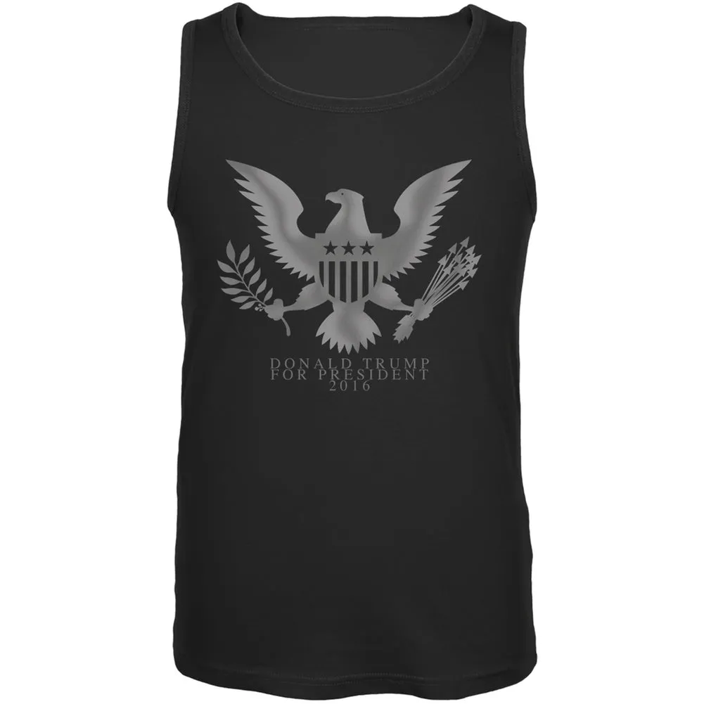 Election 2020 Donald Trump President Seal Black Adult Tank Top sold by Old Glory