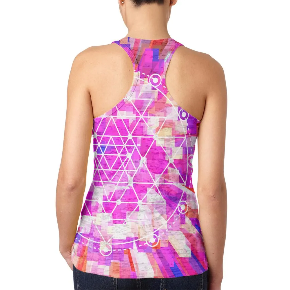 Sri Yantra Sacred Geometry Juniors Burnout Racerback Tank Top sold by Old Glory product image thumbnail 2