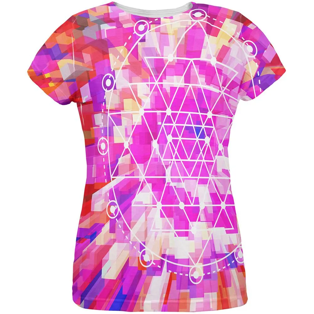 Sri Yantra Sacred Geometry All Over Womens T Shirt sold by Old Glory