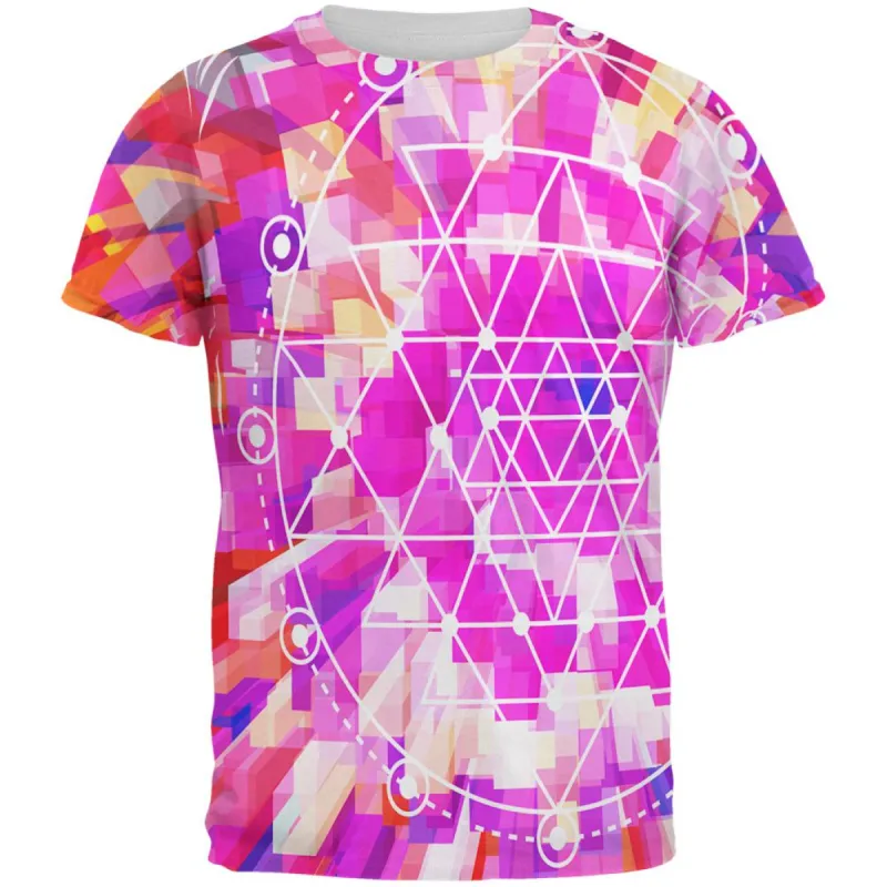 Sri Yantra Sacred Geometry All Over Mens T Shirt sold by Old Glory