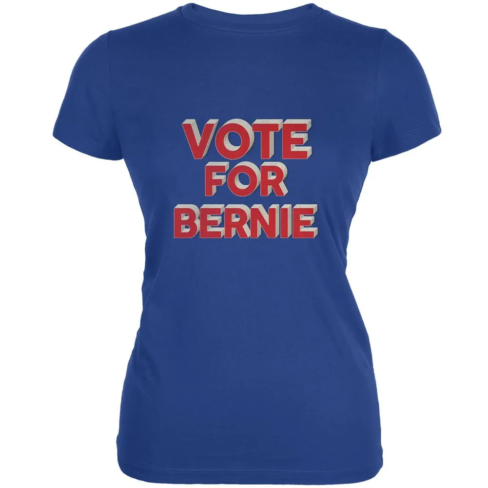 Election 2020 Vote For Bernie 3D Royal Juniors Soft T-Shirt sold by Old Glory