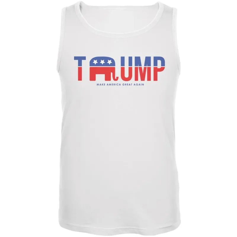 Election 2020 Trump Make America Great Again White Adult Tank Top sold by Old Glory