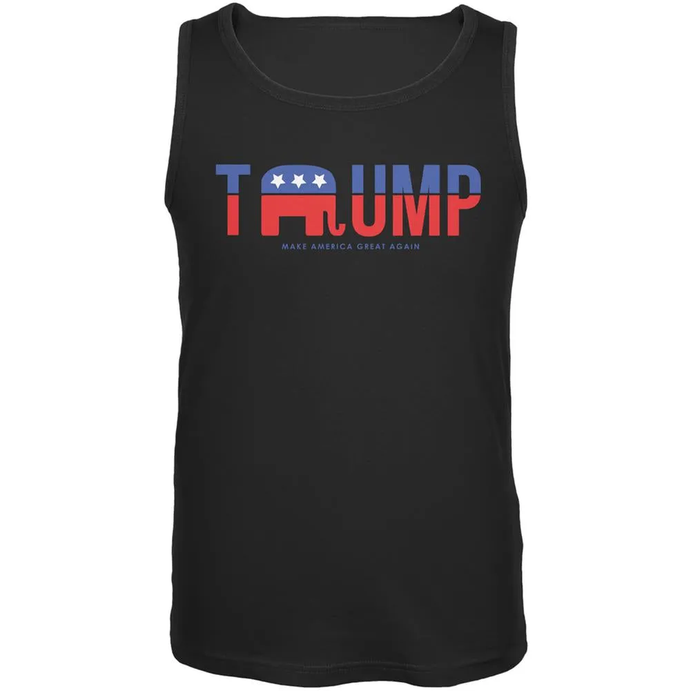 Election 2020 Trump Make America Great Again Black Adult Tank Top sold by Old Glory