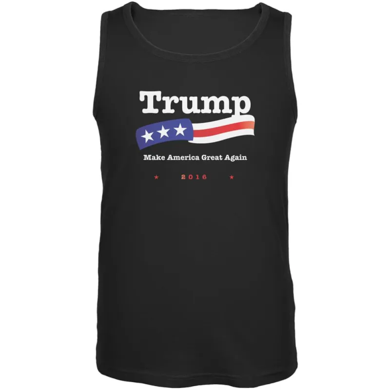 Election 2020 Trump Make America Great Black Adult Tank Top sold by Old Glory