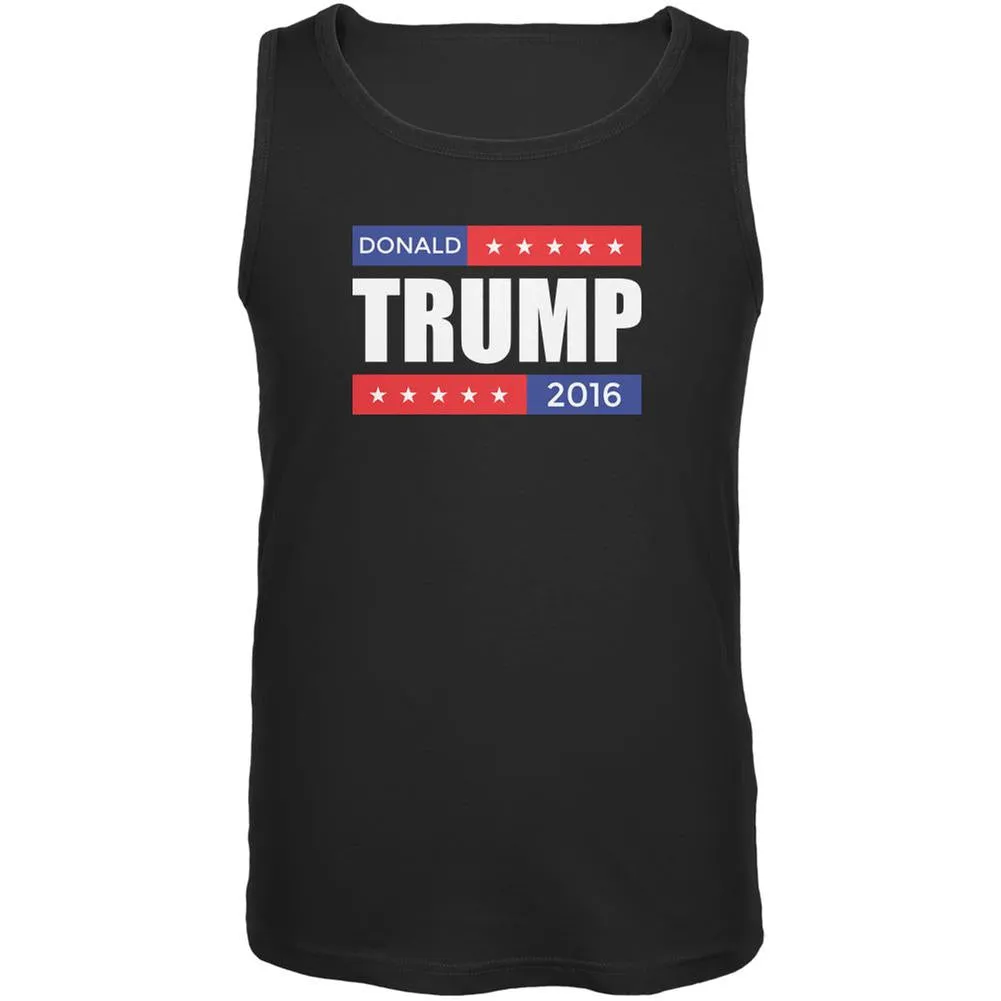 Election 2020 Donald Trump Stacked Black Adult Tank Top sold by Old Glory