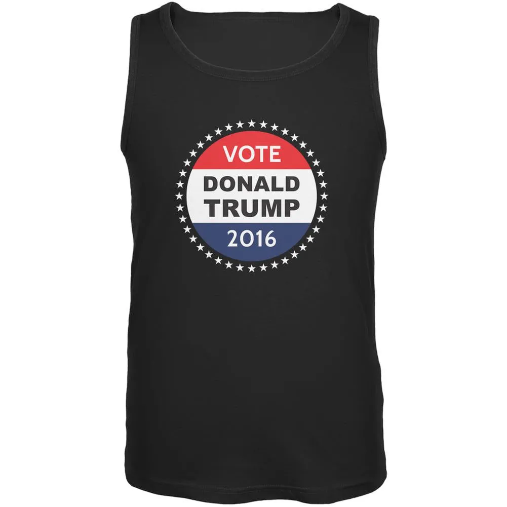 Election 2020 Donald Trump Badge Black Adult Tank Top sold by Old Glory