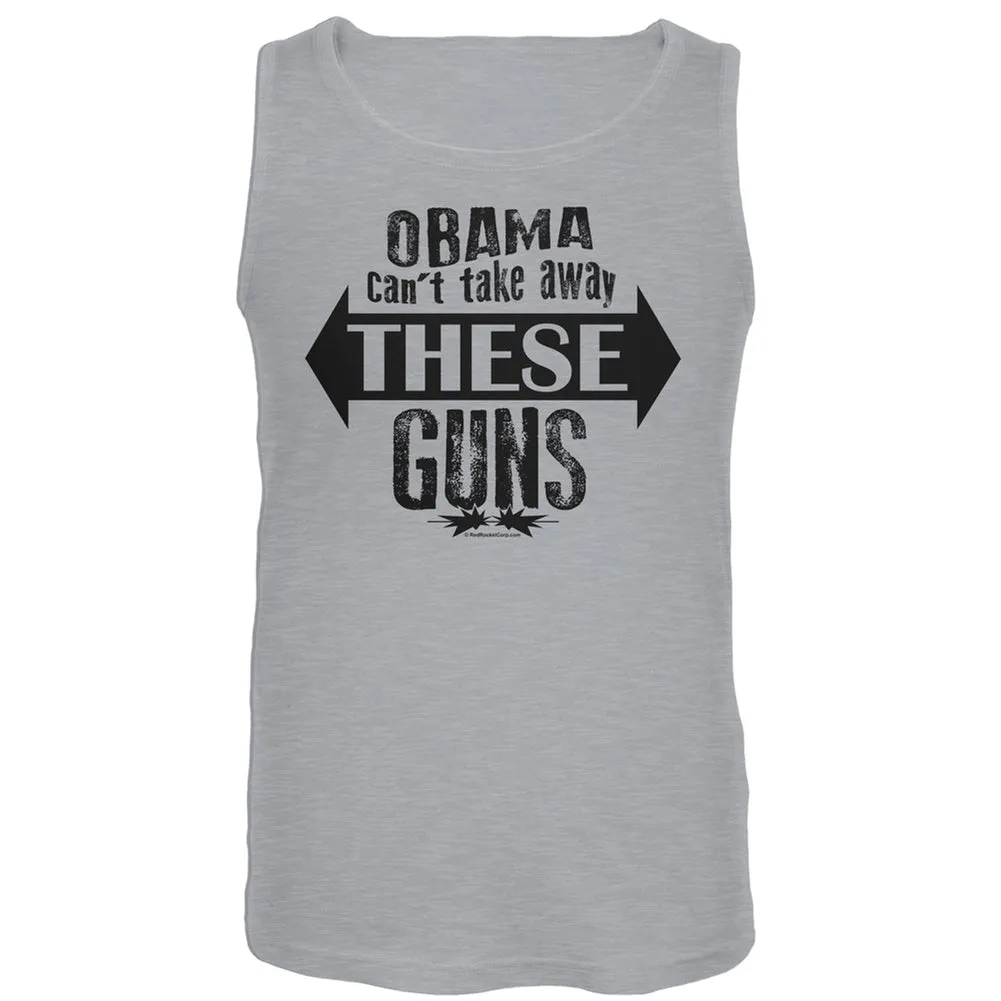 Obama Can't Take Away These Guns Grey Tank Top sold by Old Glory
