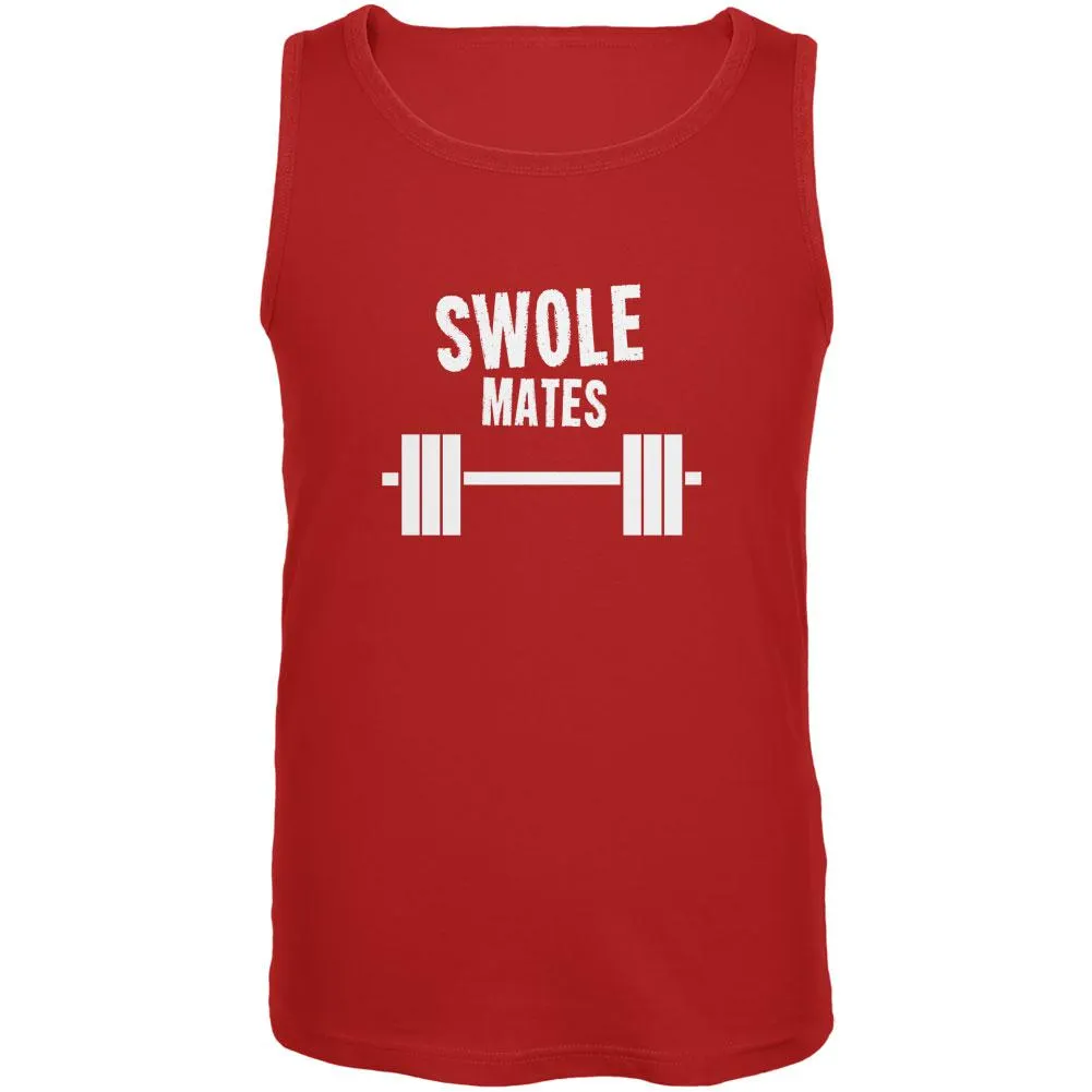 Valentine's Day Swole Mates Red Adult Tank Top sold by Old Glory