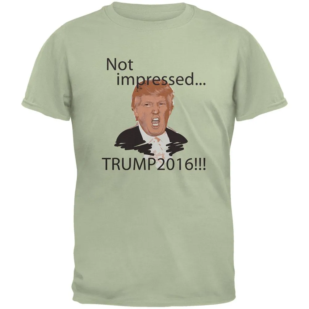 Election 2020 Trump Not Impressed Serene Green Adult T-Shirt sold by Old Glory