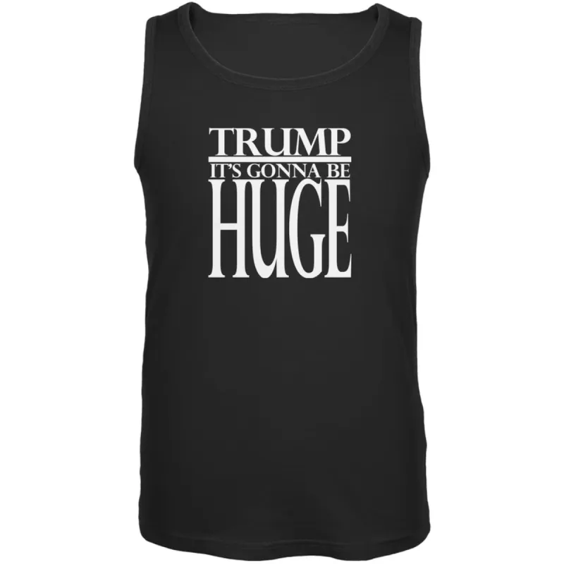 Election 2020 Trump Huge Black Adult Tank Top sold by Old Glory