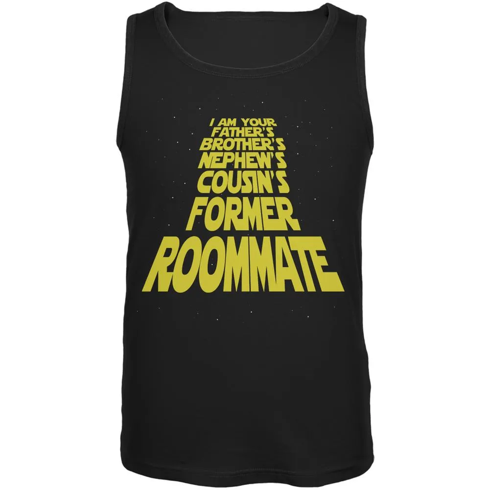 I'm Your Fathers Former Roomate Black Adult Tank Top sold by Old Glory