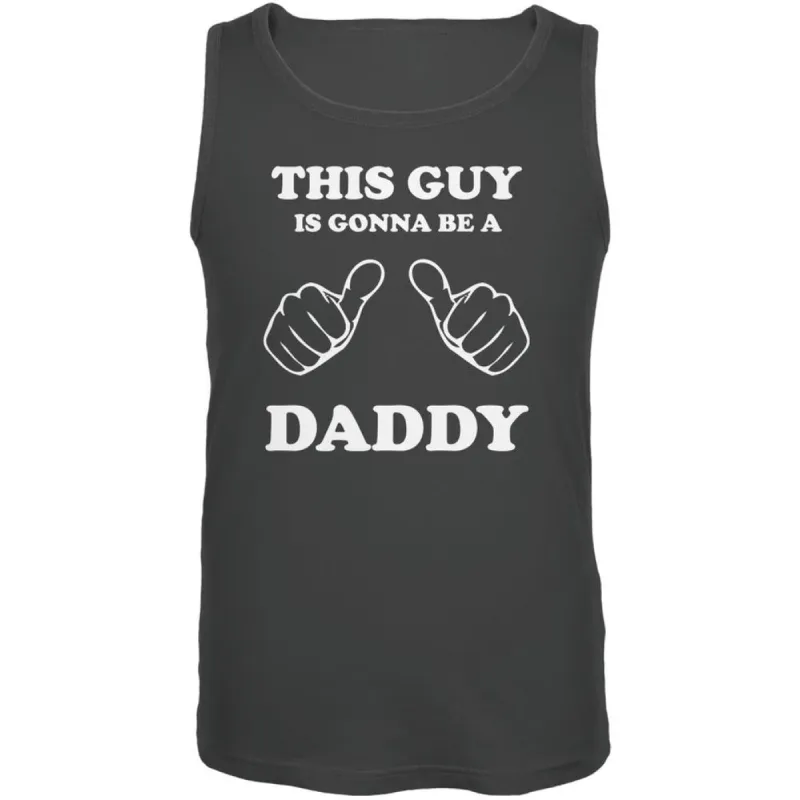 Father's Day This Guy is Gonna Be a Daddy Charcoal Grey Adult Tank Top sold by Old Glory