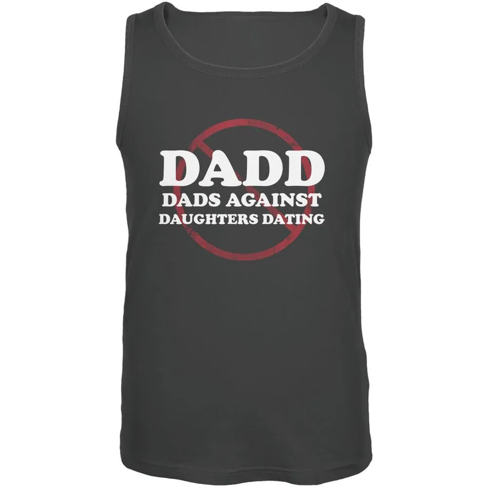 Father's Day DADD Dads Against Daughters Dating Grey Adult Tank Top sold by Old Glory