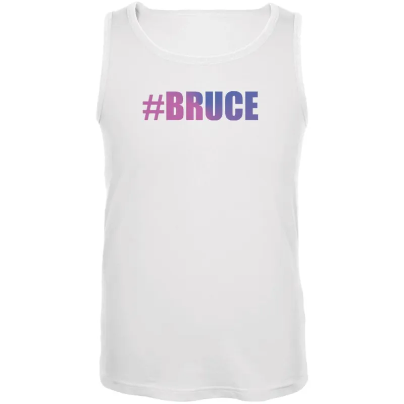 #Bruce Transgender Bruce Jenner White Adult Tank Top sold by Old Glory
