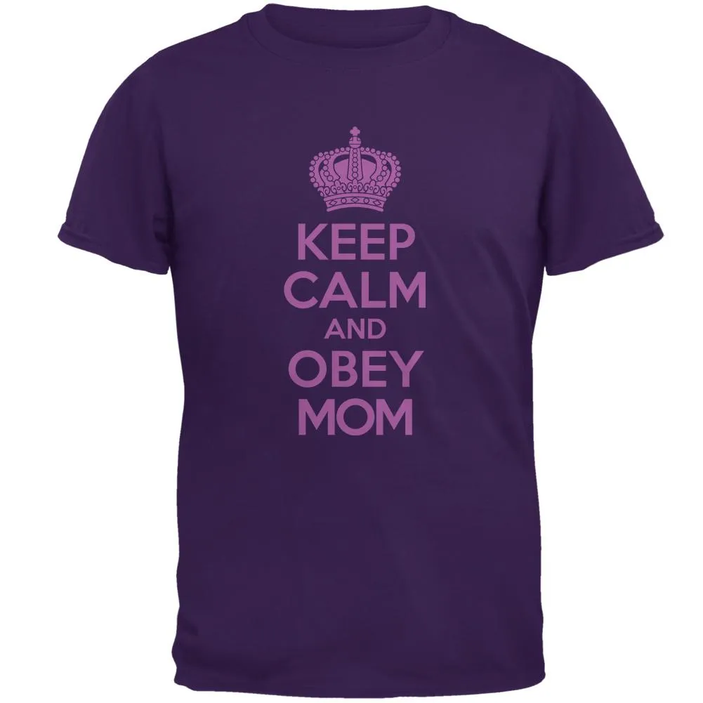 Mother's Day Keep Calm And Obey Mom Mens T Shirt sold by Old Glory