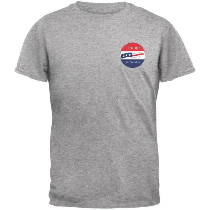 Election 2020 Donald Trump for President Jersey Heather Grey Adult T-Shirt sold by Old Glory