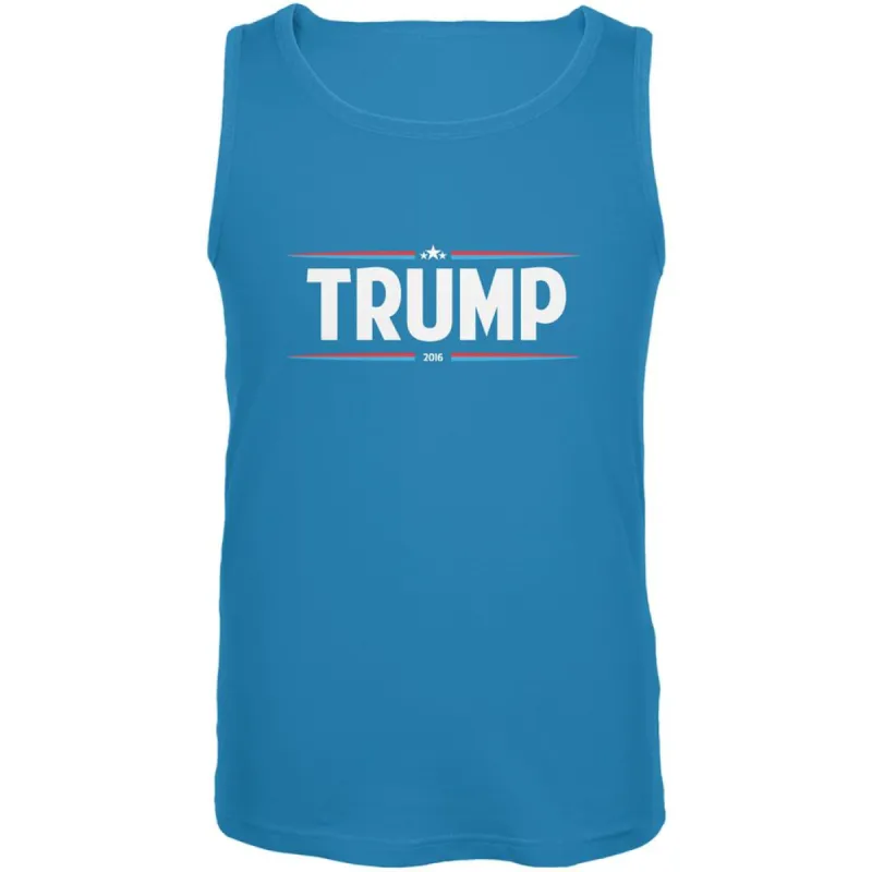 Election 2020 - Trump Thin Stripes Turquoise Adult Tank Top sold by Old Glory