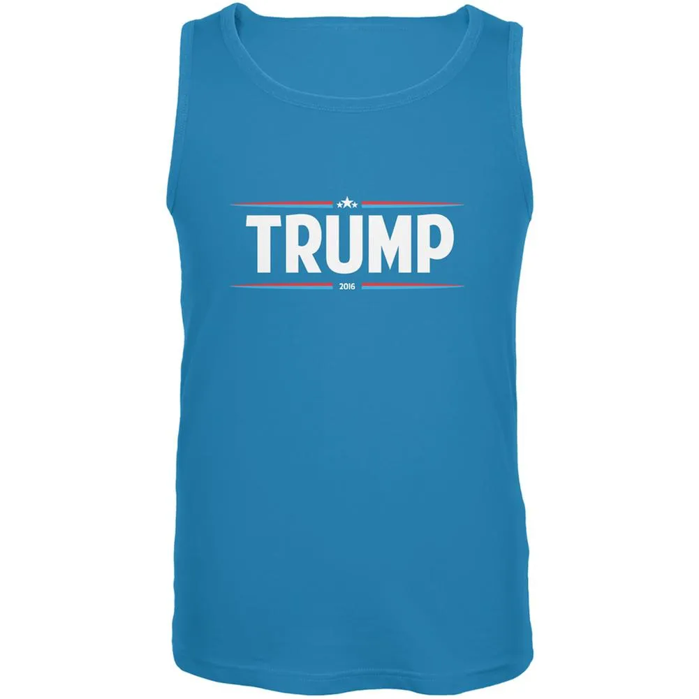 Election 2020 - Trump Thin Stripes Turquoise Adult Tank Top sold by Old Glory