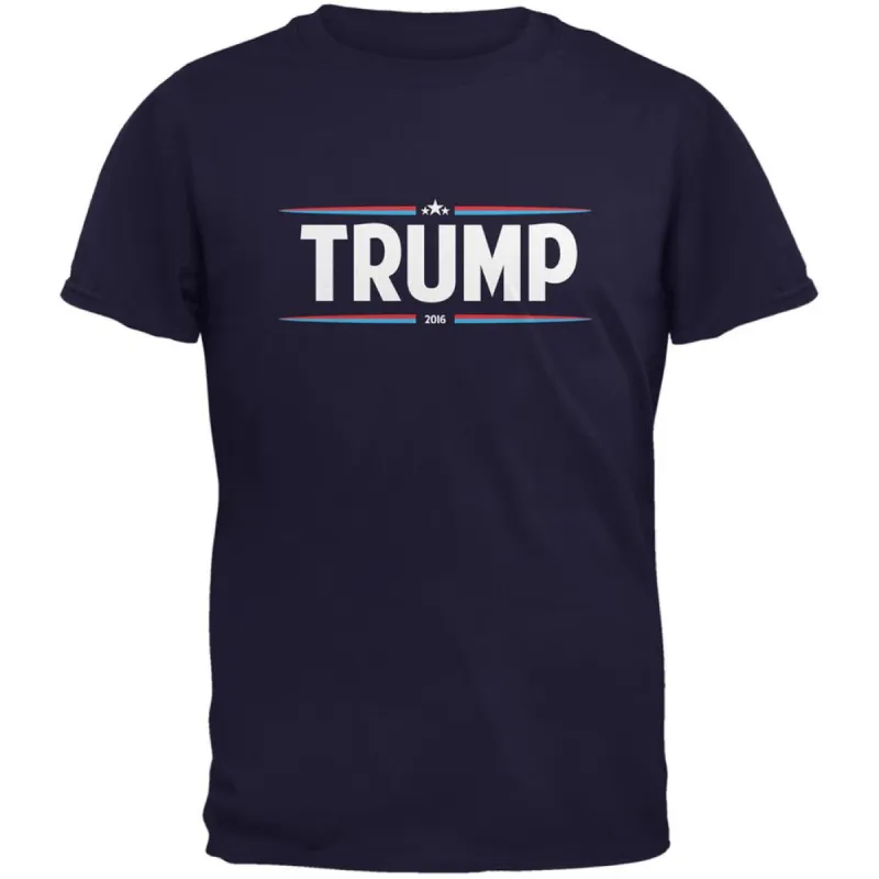 Election 2020 - Trump Thin Stripes Navy Adult T-Shirt sold by Old Glory
